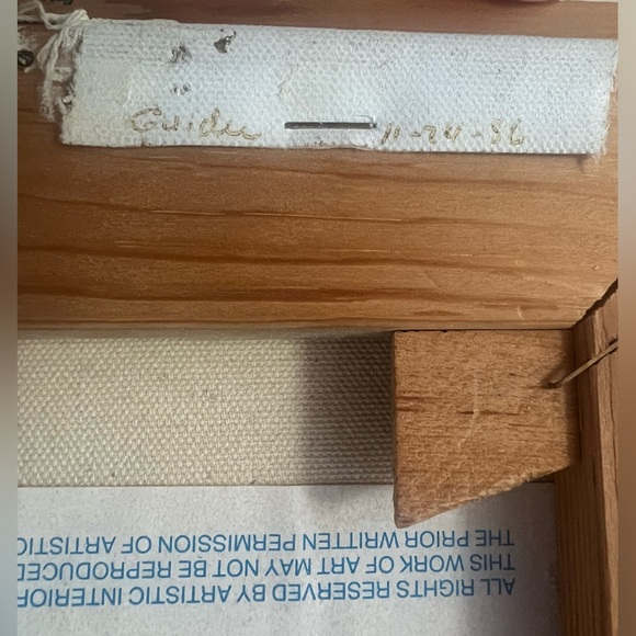 Original Oil Painting Nbele Bantu Girl 70s African Signed Fobis 12” x 14” - Picture 5 of 7